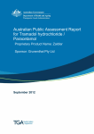 Australian public assessment for Tramadol hydrochloride