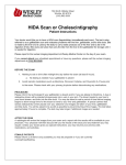 HIDA Scan or Cholescintigraphy Instructions