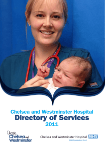Directory of Services - Chelsea and Westminster Hospital