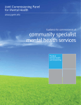 community specialist mental health services