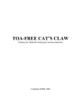 TOA-FREE CAT`S CLAW - Samento.com.ec Intro