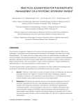 Anesthesia Guidelines - Myotonic Dystrophy Foundation