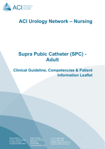 Supra Pubic Catheter (SPC) - Agency for Clinical Innovation