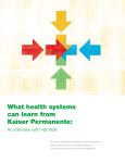 What health systems can learn from Kaiser Permanente: