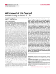 Withdrawal of Life Support - CCM, University of Pittsburgh