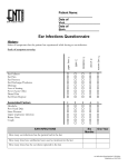 Ear Infections Questionnaire