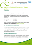 Vacuum Assisted Excision of Breast Lesion