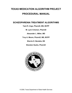 texas medication algorithm project procedural