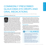 commonly prescribed glaucoma eye drops and oral medications
