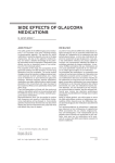 Side effects of glaucoma medications