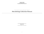 Microbiology Collection Manual