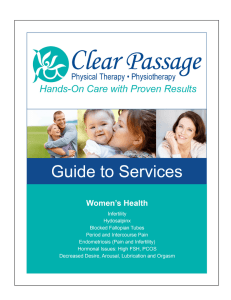 Guide to Services - women`s health