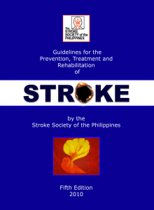 ssp guidelines 1 - Stroke Society of the Philippines