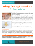 NWVDS Allergy Testing Instructions