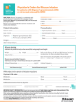 Physician`s Orders for Rituxan Infusion