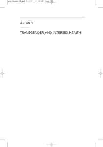 transgender and intersex health