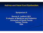 asthma and vocal cord dysfunction-Ledford