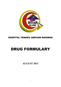 drug formulary