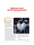Hypotension and shock: The truth about blood pressure : Nursing2016