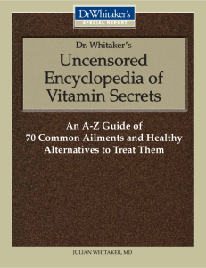 Uncensored Encyclopedia of Vitamin Secrets