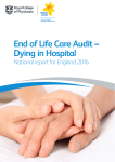 End of Life Care Audit – Dying in Hospital