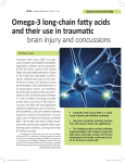 Omega-3 Long-chain Fatty Acids And Their Use In Traumatic brain