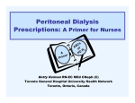 Peritoneal Dialysis Prescriptions