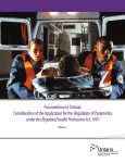 Paramedicine in Ontario: Consideration of the Application for the