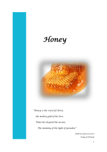 Honey is the word of Christ, the molten gold of his love - food-med