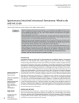 Spontaneous intestinal intramural hematoma