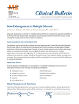 Clinical bulletin/Bowel management in multiple sclerosis