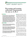 Preventing and treating orthostatic hypotension