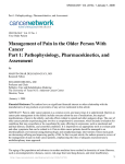 Management of Pain in the Older Person With Cancer