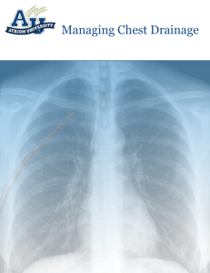 Managing Chest Drainage