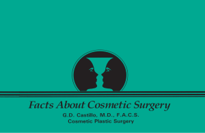 Patient Brochure - Cosmetic Plastic Surgery