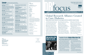 Global Research Alliance Created to Cure Diabetes