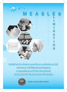Measles Elimination in Thailand - World Health Organization, South
