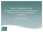 Pregnancy Diagnosis and Early Pregnancy Loss
