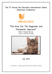 “This Itchy Cat: The Diagnostic and Therapeutic Approach”