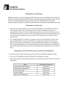 Mifepristone is a Safe Choice - NARAL Pro