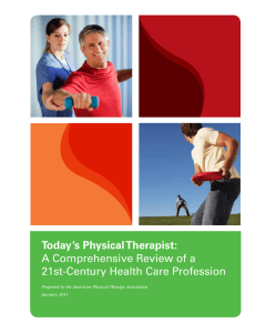 Today`s Physical Therapist - American Physical Therapy Association