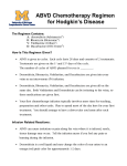 ABVD Chemotherapy Regimen for Hodgkin`s Disease