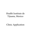 Health Institute de Tijuana, Mexico Clinic Application