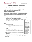 Lymphedema - Patient Resource Assistance (PRA)