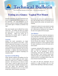 Testing at a Glance: Vaginal Wet Mount
