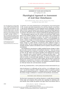 Physiological Approach to Assessment of Acid–Base Disturbances