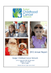 2012 BCCN Annual Report - Badger Childhood Cancer Network