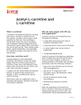 Acetyl-L-carnitine and L-carnitine
