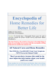 Encyclopedia of home remedies for better life