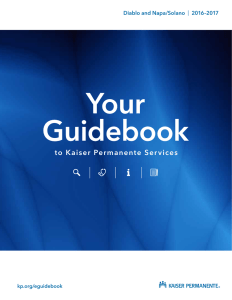 2016–2017 Your Guidebook to Kaiser Permanente Services, Diablo